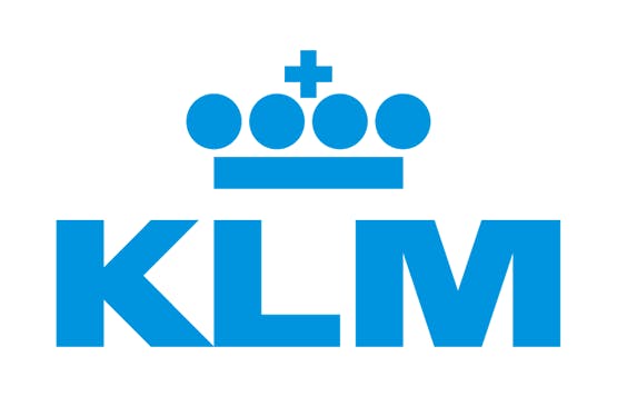 Logo for the Dutch airline KLM