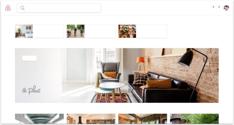 airbnb website without copy