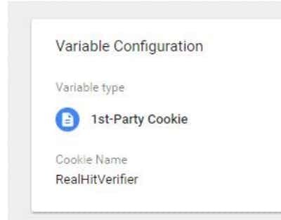 variable first party config cookie