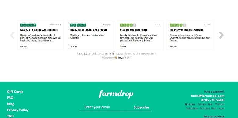 farmdrop website