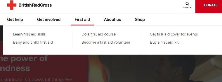 british red cross website