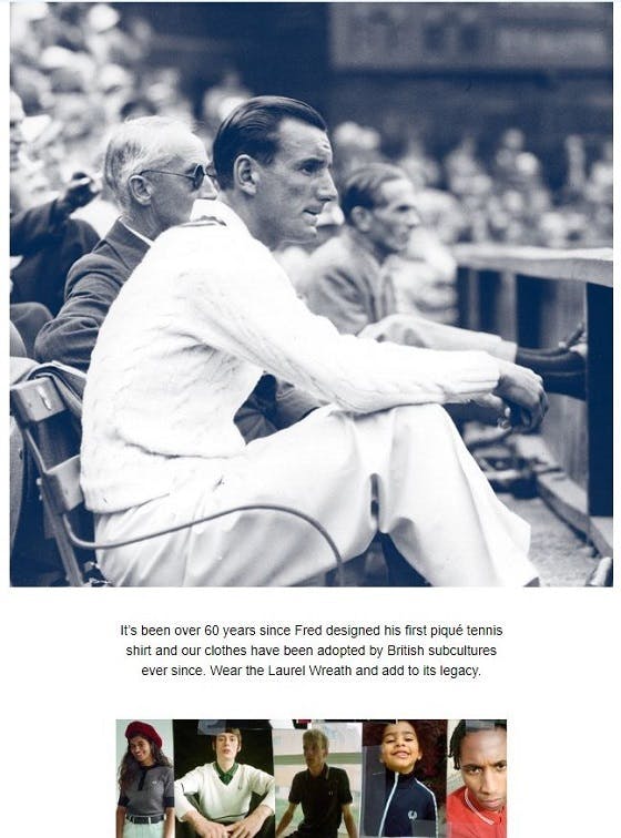 fred perry welcome email