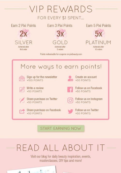 pixi loyalty scheme
