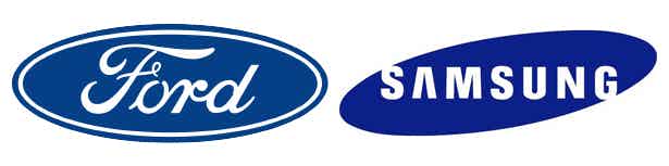 Ford and Samsung logos