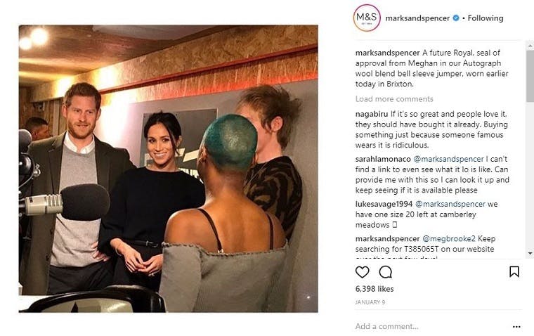 M&S Megan Markle