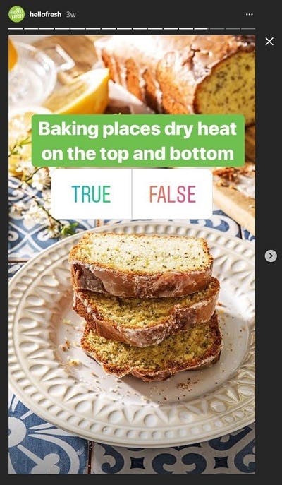 hello fresh instagram poll