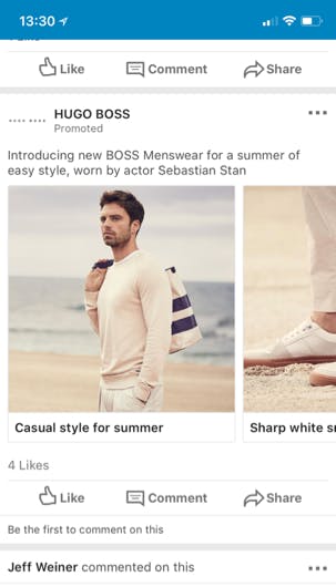linked carousel ad