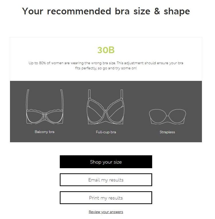 m&s bra fitting cost