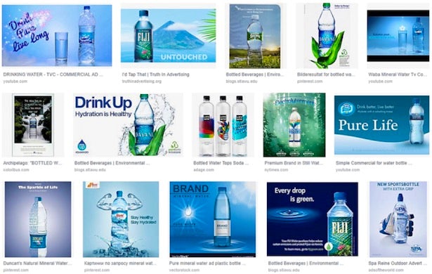 Google images search for ‘water advertising’