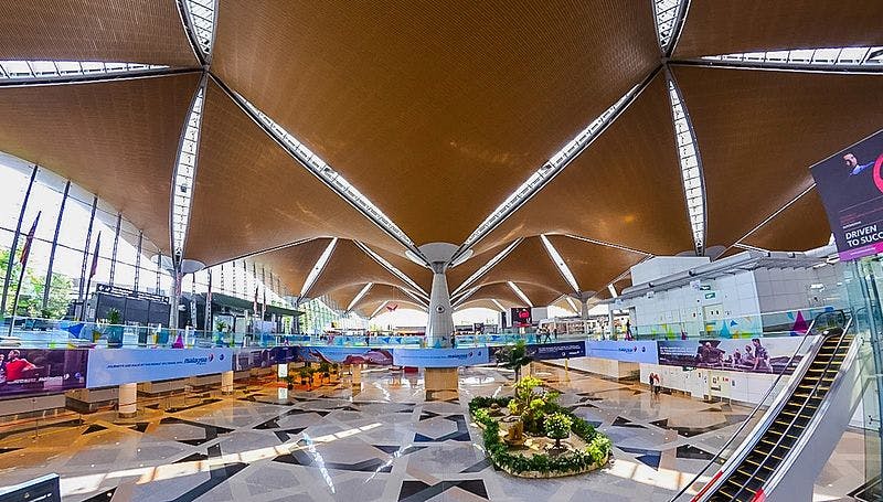 Interior of Kuala Lumpur international airport