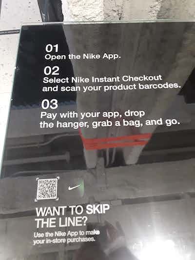 nike pay in store through app
