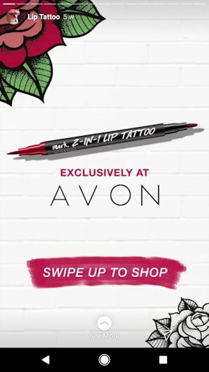 Avon Instagram story ad