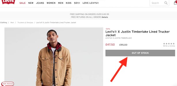 levis-out-of-stock