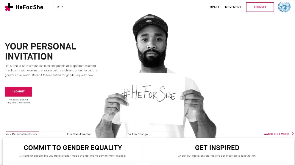 1 HeForShe Homepage