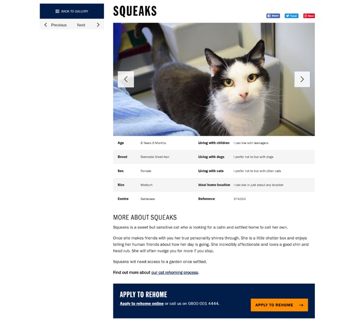 18 Battersea animal page