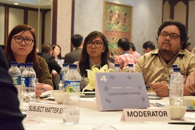 Attendees at the Oracle/Econsultancy roundtable in Jakarta