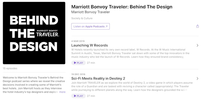 marriott podcast