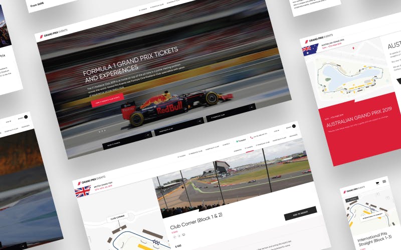 Grand Prix Events webpages