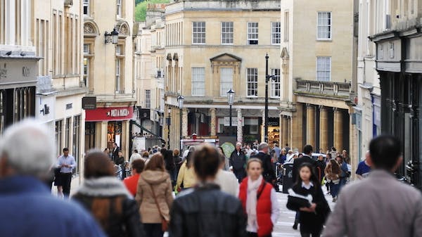 busy high street