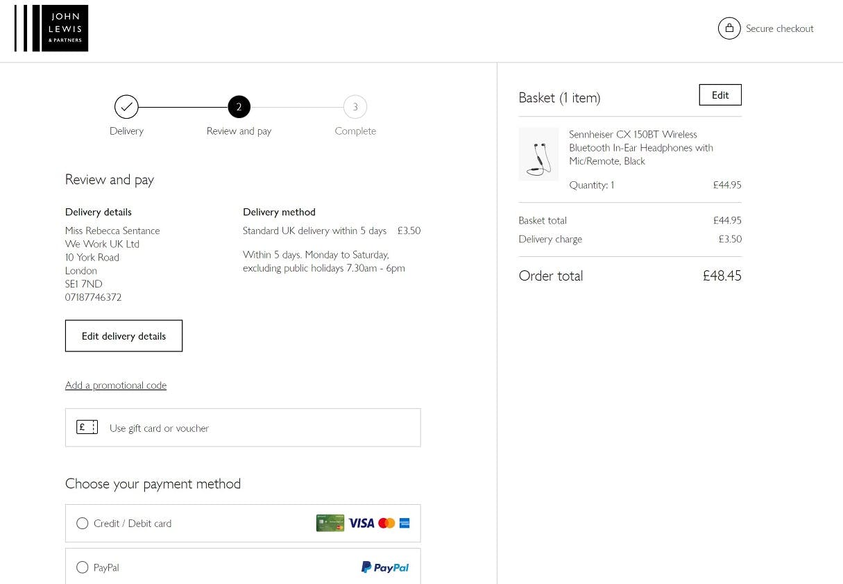 Seven excellent examples of checkout best practice The Pixel Works Bristol