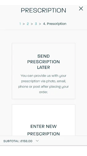 Glasses Direct prescription options