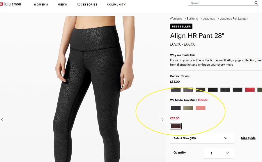 lululemon outlet online uk