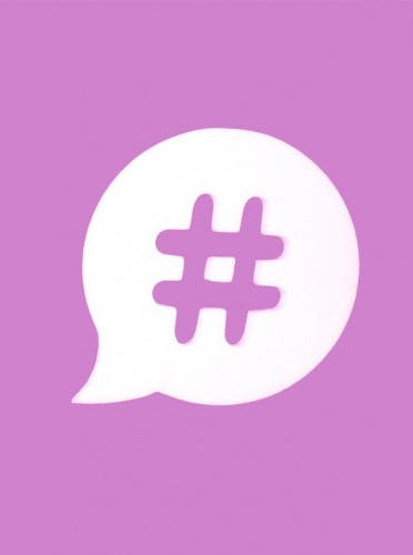 hashtag in white speech bubble on purple background cropped (2)