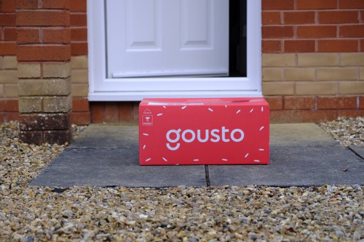 gousto box on doorstep