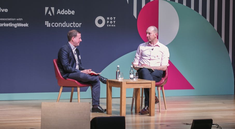 Lynchpin's Andrew Hood and Specsavers' James Saukinsey discuss data on stage at Econsultancy Live April 2023.