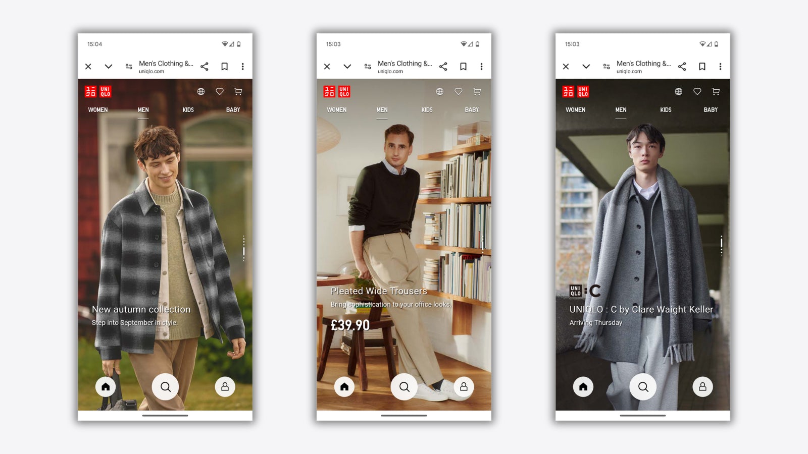 Редизайн веб-сайта Uniqlo демонстрирует сложный баланс непредсказуемого UX