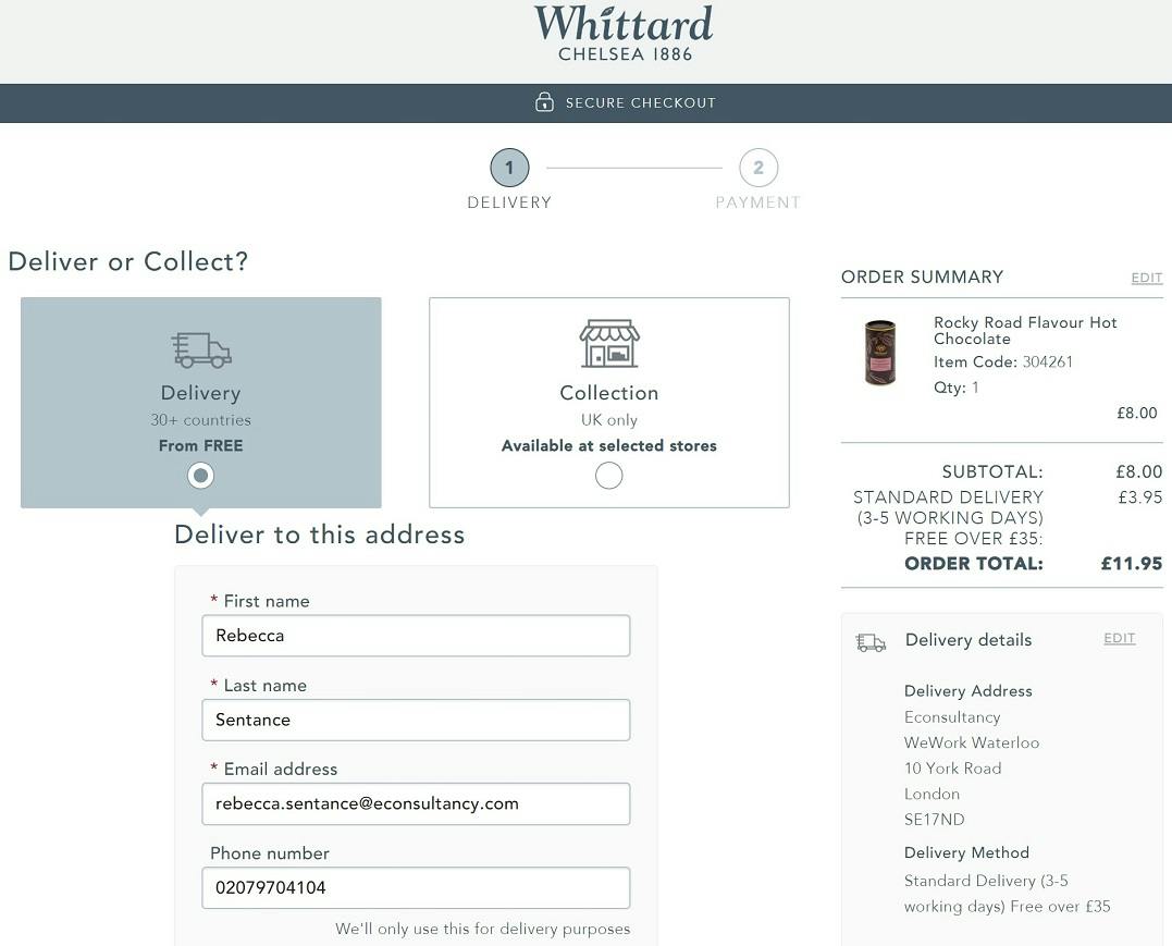 Seven excellent examples of ecommerce checkout best practice
