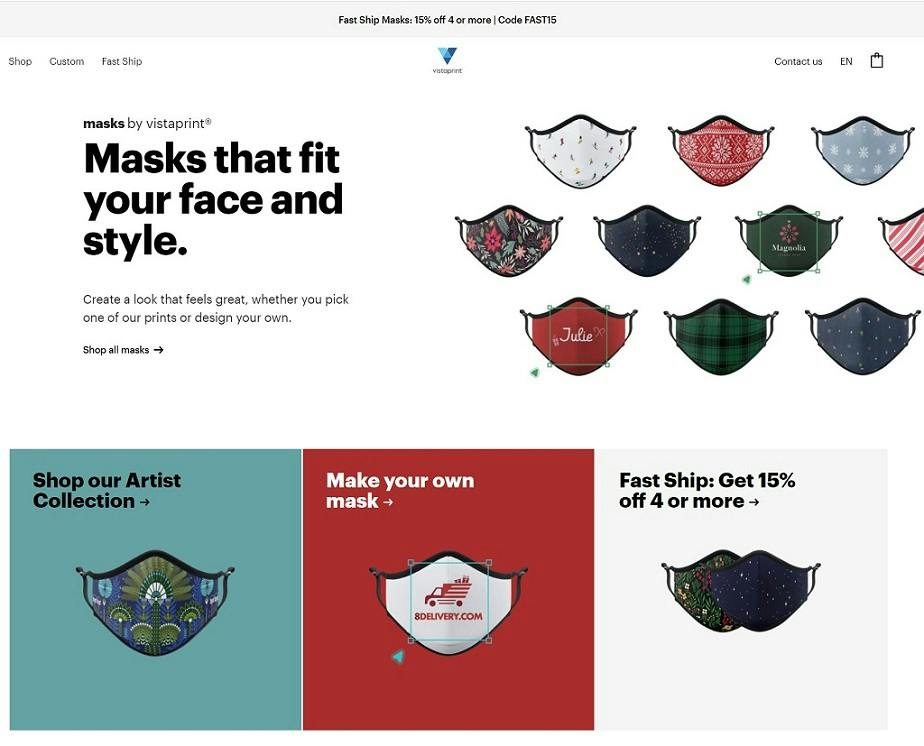 How Vistaprint built a masks ecommerce experience in two weeks